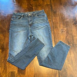 Denim blue jeans